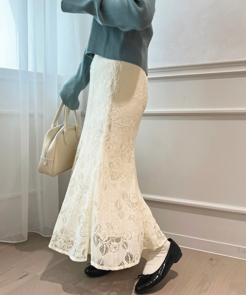 apres jour（アプレジュール）の「ロングマーメイドスカート【ZOZOTOWN限定アイテム】（スカート・レディース・ホワイト系その他2/ホワイト系その他/ピンク/ブラック/ブラック系その他/アイボリー・X-LARGE/MEDIUM/SMALL）」の16枚目の写真