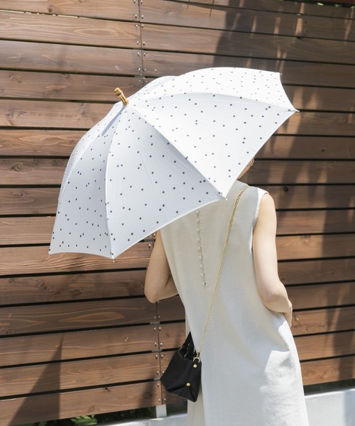 URBAN RESEARCH（アーバンリサーチ）の「『晴雨兼用』バンブーパラソル（長傘・レディース・イエロー/ドット/ブラック・-）」の14枚目の写真