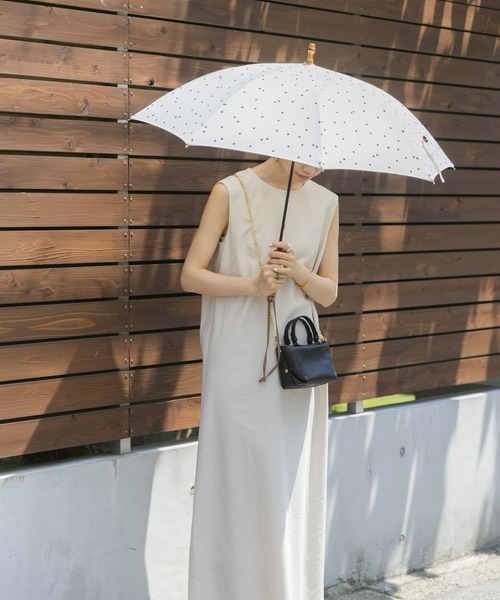 URBAN RESEARCH（アーバンリサーチ）の「『晴雨兼用』バンブーパラソル（長傘・レディース・イエロー/ドット/ブラック・-）」の16枚目の写真