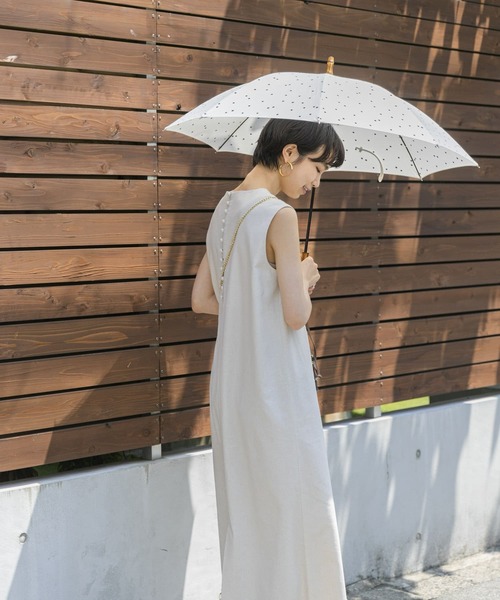 URBAN RESEARCH（アーバンリサーチ）の「『晴雨兼用』バンブーパラソル（長傘・レディース・イエロー/ドット/ブラック・-）」の17枚目の写真