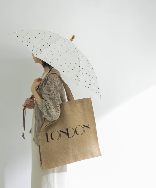 URBAN RESEARCH（アーバンリサーチ）の「『晴雨兼用』バンブーパラソル（長傘・レディース・イエロー/ドット/ブラック・-）」の18枚目の写真