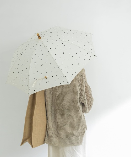 URBAN RESEARCH（アーバンリサーチ）の「『晴雨兼用』バンブーパラソル（長傘・レディース・イエロー/ドット/ブラック・-）」の19枚目の写真