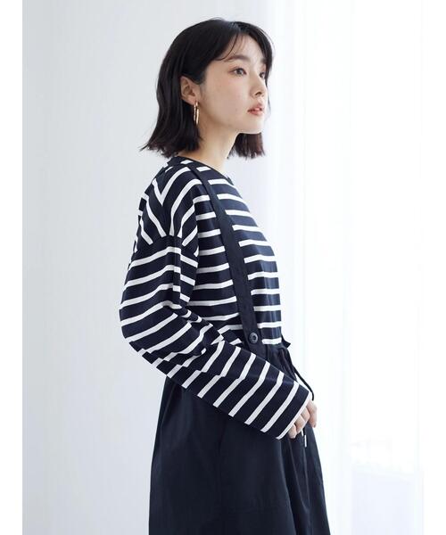 Green　Parks（グリーンパークス）の「スポーティジャンパースカート（ワンピース・レディース・カーキ/ブラック・FREE）」の7枚目の写真