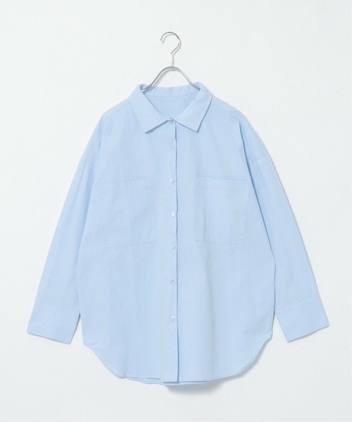 notch.（ノッチ）の「ビックポケットオーバーサイズシャツ（シャツ/ブラウス・レディース・ピンク/ブルー/オフホワイト・M）」の13枚目の写真