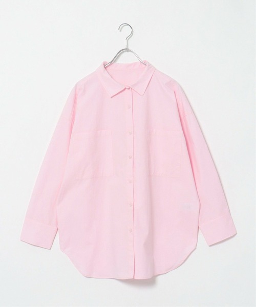 notch.（ノッチ）の「ビックポケットオーバーサイズシャツ（シャツ/ブラウス・レディース・ピンク/ブルー/オフホワイト・M）」の12枚目の写真