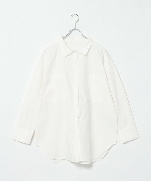 notch.（ノッチ）の「ビックポケットオーバーサイズシャツ（シャツ/ブラウス・レディース・ピンク/ブルー/オフホワイト・M）」の15枚目の写真