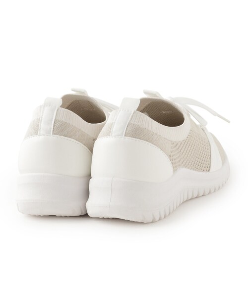 SHOO・LA・RUE（シューラルー）の「◆ニットスニーカー（スニーカー・レディース・グレー/サンドベージュ/ブラック・35/45）」の6枚目の写真