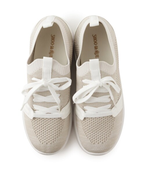SHOO・LA・RUE（シューラルー）の「◆ニットスニーカー（スニーカー・レディース・グレー/サンドベージュ/ブラック・35/45）」の10枚目の写真
