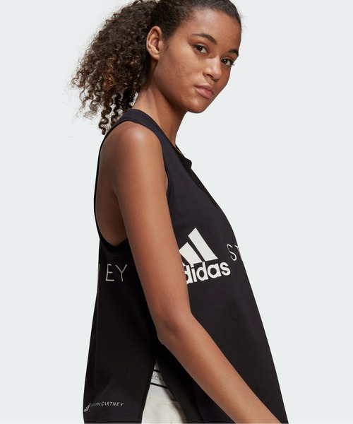 adidas by Stella McCartney(アディダスバイステラマッカートニー)の「【adidas by Stella McCartney】ADIDAS BY STELLA MCCARTNEY スポーツウェア ロゴタンクトップ (レディース)(タンクトップ・レディース・ホワイト/ブラック/パープル・SMALL/MEDIUM/LARGE/X-LARGE)」の7枚目の写真