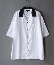 SITRY | Oversize Drop shoulder Cleric Open Collar Shirt/オーバーサイズ ドロップショルダー クレリック オープンカラー シャツ(シャツ/ブラウス)