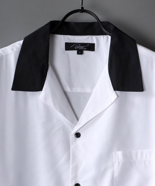 SITRY（シトリー）の「Oversize Drop shoulder Cleric Open Collar Shirt/オーバーサイズ ドロップショルダー クレリック オープンカラー シャツ（シャツ/ブラウス・メンズ・ホワイト/チャコールグレー/ブラック/ブルーグリーン/グレイッシュベージュ/グレイッシュブルー・M/L）」の7枚目の写真