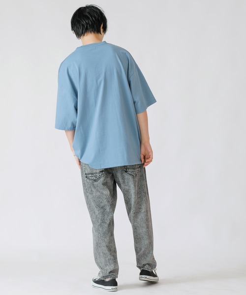 INDIAN MOTOCYCLE(インディアンモトサイクル)の「INDIAN × ADMIX-Japan 16/- 空紡糸コットン インディアン オリジナル 半袖 Tシャツ(Tシャツ/カットソー・メンズ・グレイッシュブルー/ホワイト/グリーン・50/48)」の21枚目の写真