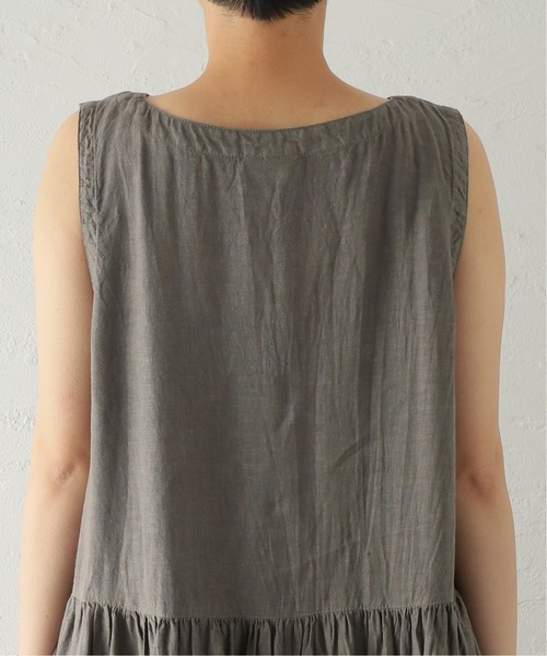 ARMEN(アーメン)の「【ARMEN/アーメン】 LINEN PLAIN BOAT NECK N/S OP:ワンピース(ワンピース・レディース・チャコールグレー/ブラック・SMALL)」の19枚目の写真