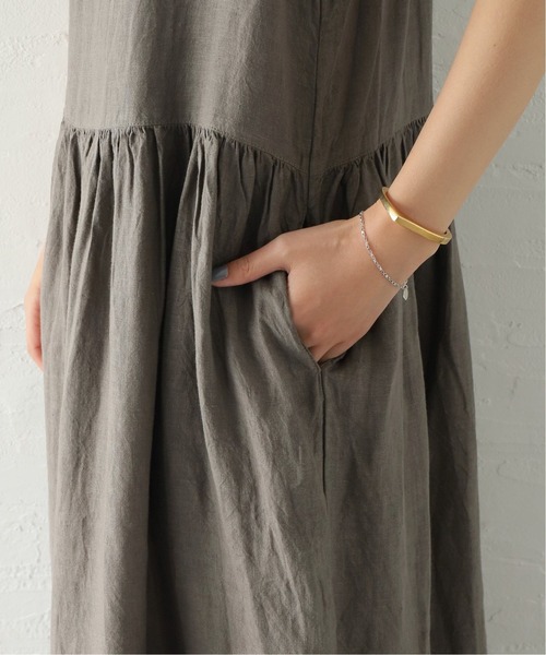 ARMEN(アーメン)の「【ARMEN/アーメン】 LINEN PLAIN BOAT NECK N/S OP:ワンピース(ワンピース・レディース・チャコールグレー/ブラック・SMALL)」の16枚目の写真