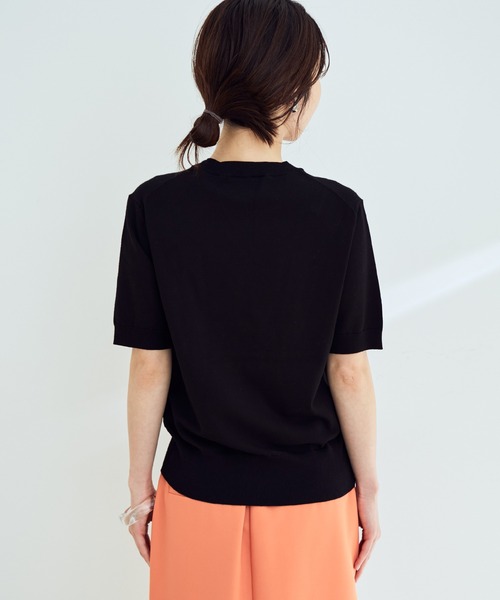 VIS(ビス)の「【接触冷感】ハーフスリーブベーシックニット(ニット/セーター・レディース・ブラック/ホワイト/ブラウン系その他2/グリーン/ピンク系その他2・FREE)」の16枚目の写真