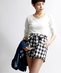 WEGO | WEGO/綿麻ハイウエストタックキュロット(その他パンツ)