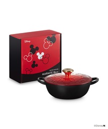 Le Creuset（ルクルーゼ）の「ミッキーマウス／マルミット 18cm チェリーレッド／マットブラック（キッチンツール・キッズ）」