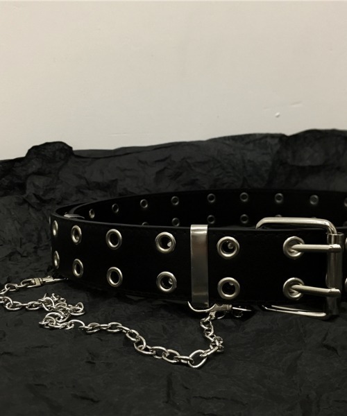 NOVESSEL（ノベセル）の「A'GEM/9 × .kom『NOVESSEL/ノベセル』チェーン付きベルト（ベルト・レディース・ブラック・FREE）」の3枚目の写真