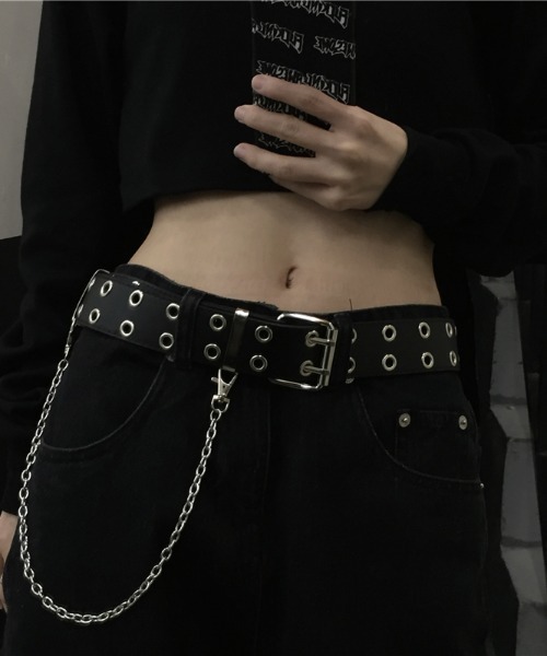 NOVESSEL（ノベセル）の「A'GEM/9 × .kom『NOVESSEL/ノベセル』チェーン付きベルト（ベルト・レディース・ブラック・FREE）」の5枚目の写真