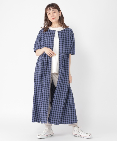 studio CLIP（スタディオクリップ）の「ダブルフロントギンガムワンピース（ワンピース・レディース・その他2/その他1/その他3・MEDIUM/LARGE）」の10枚目の写真