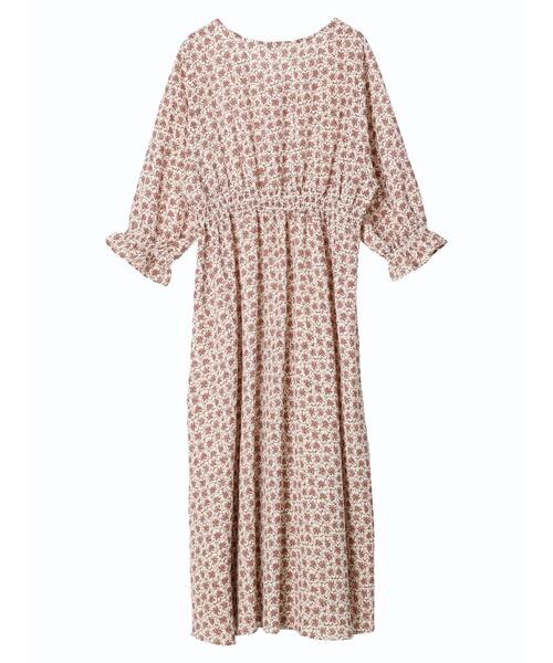 earth music&ecology（アースミュージックアンドエコロジー）の「フラワーVネックハオリワンピース（ワンピース・レディース・ブラック/レッド系その他5・FREE）」の15枚目の写真