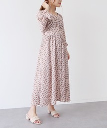 earth music&ecology | フラワーVネックハオリワンピース(ワンピース)