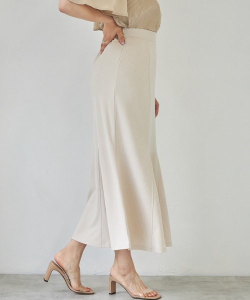 deux amour（ドゥーザムール）の「マーメイドスカート（スカート・レディース・ベージュ/ライム/ブラック・MEDIUM）」の10枚目の写真