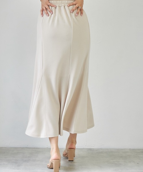 deux amour（ドゥーザムール）の「マーメイドスカート（スカート・レディース・ベージュ/ライム/ブラック・MEDIUM）」の13枚目の写真