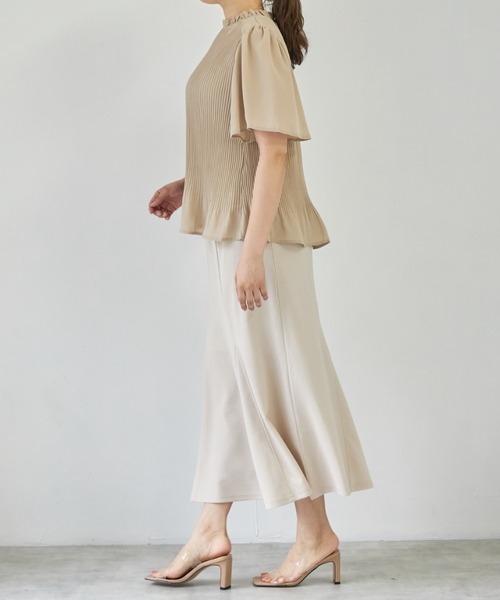 deux amour（ドゥーザムール）の「マーメイドスカート（スカート・レディース・ベージュ/ライム/ブラック・MEDIUM）」の16枚目の写真