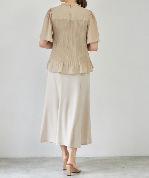 deux amour（ドゥーザムール）の「マーメイドスカート（スカート・レディース・ベージュ/ライム/ブラック・MEDIUM）」の18枚目の写真