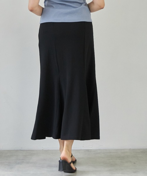 deux amour（ドゥーザムール）の「マーメイドスカート（スカート・レディース・ベージュ/ライム/ブラック・MEDIUM）」の9枚目の写真