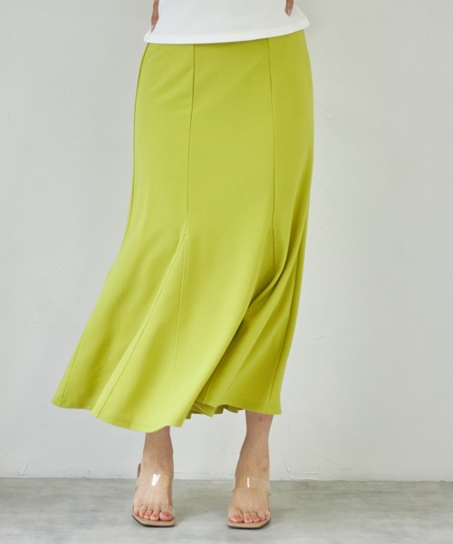 deux amour（ドゥーザムール）の「マーメイドスカート（スカート・レディース・ベージュ/ライム/ブラック・MEDIUM）」の21枚目の写真