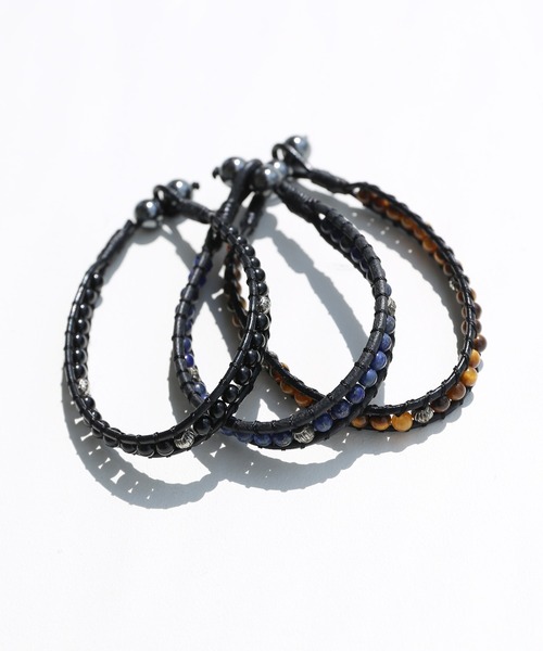 minsobi（ミンソビ）の「ビーズブレスレット（ブレスレット・メンズ・ブラック/ネイビー/ブラウン・FREE）」の11枚目の写真