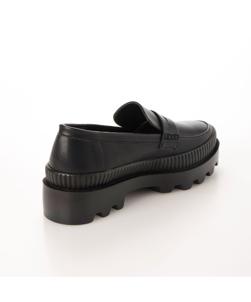 EVOL（イーボル）の「【EVOL】2段ソール厚底コインローファー IT9863（ローファー・レディース・ブラック/アイボリー/ブラック系その他・LL/S/M/L）」の6枚目の写真