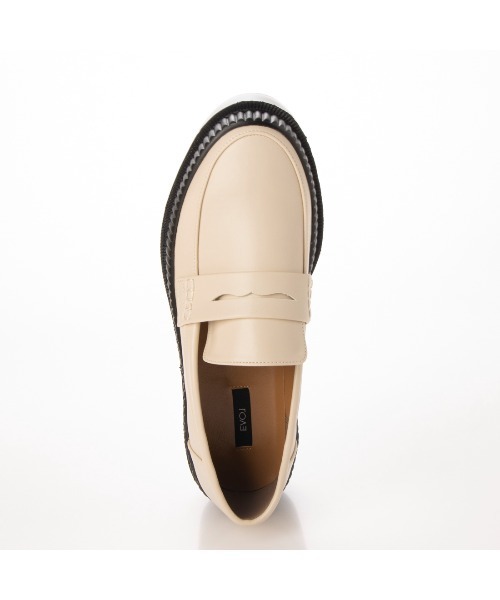 EVOL（イーボル）の「【EVOL】2段ソール厚底コインローファー IT9863（ローファー・レディース・ブラック/アイボリー/ブラック系その他・LL/S/M/L）」の17枚目の写真