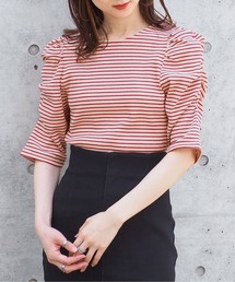 tiptop | テレコボーダーパワショルプルオーバー(Tシャツ/カットソー)