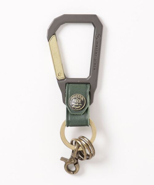 master-piece（マスターピース）の「master-piece（マスターピース）CARABINER キーホルダー No.02000（キーホルダー・メンズ・ブラック/レッド/グリーン/モカ/キャメル・F）」の4枚目の写真