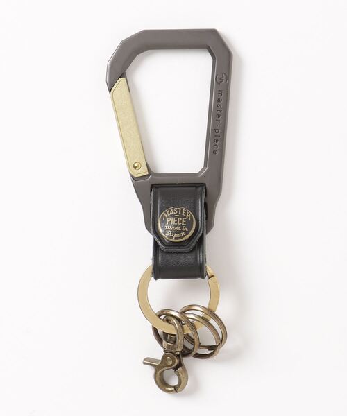 master-piece（マスターピース）の「master-piece（マスターピース）CARABINER キーホルダー No.02000（キーホルダー・メンズ・ブラック/レッド/グリーン/モカ/キャメル・F）」の2枚目の写真