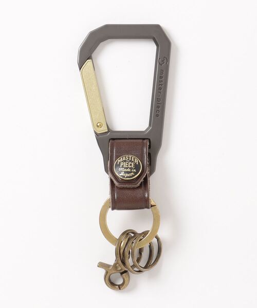 master-piece（マスターピース）の「master-piece（マスターピース）CARABINER キーホルダー No.02000（キーホルダー・メンズ・ブラック/レッド/グリーン/モカ/キャメル・F）」の3枚目の写真
