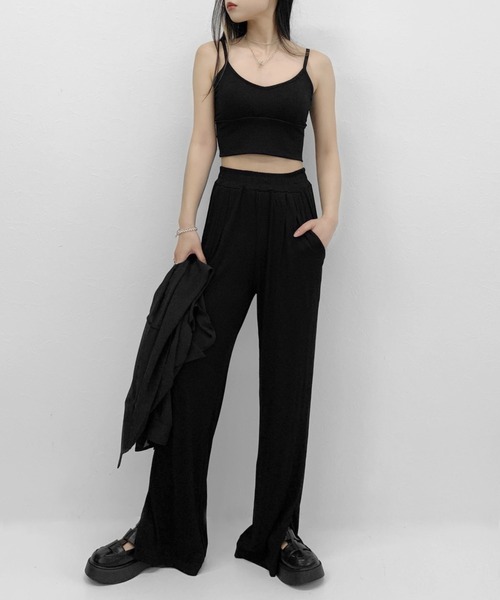 LVEU.(ラブユ.)の「Sheer 3piece setup / シアー3ピースセットアップ(シャツ/ブラウス・レディース・ブラック・FREE)」の21枚目の写真