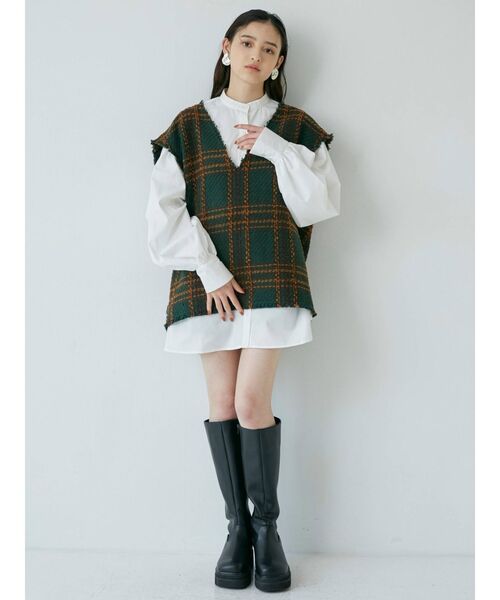 MURUA（ムルーア）の「エンジニアロングブーツ（ブーツ・レディース・アイボリー/ブラック・35/36/37）」の13枚目の写真