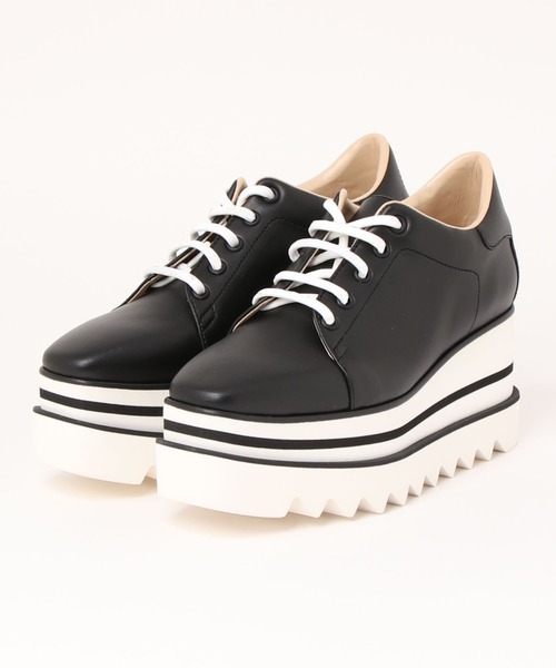 STELLA McCARTNEY(ステラマッカートニー)の「Sneak-Elyse Platform / スニークエリス プラットフォーム(ドレスシューズ・レディース・ホワイト/ブラック・35/36/37/38/35.5/36.5/34.5/37.5/38.5/34)」の2枚目の写真