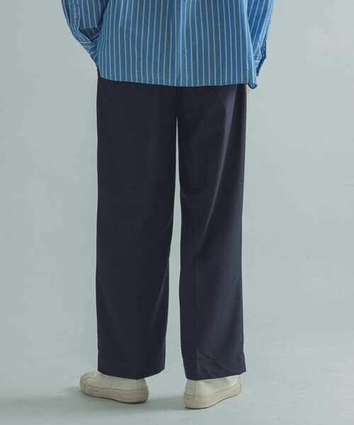 FORK&SPOON（フォークアンドスプーン）の「FORK&SPOON　2タックワイドストレートパンツ（その他パンツ・メンズ・ネイビー/ブラウン・4/5）」の13枚目の写真