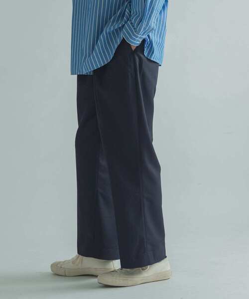FORK&SPOON（フォークアンドスプーン）の「FORK&SPOON　2タックワイドストレートパンツ（その他パンツ・メンズ・ネイビー/ブラウン・4/5）」の20枚目の写真