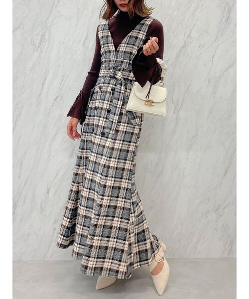 dazzlin(ダズリン)の「ヘムレースフレアニットトップス(ニット/セーター・レディース・ピンク/オフホワイト/ブラウン/ブラック・FREE)」の16枚目の写真