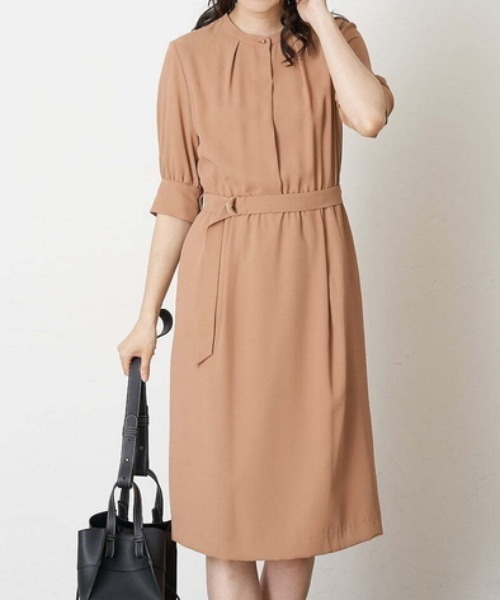 洗濯機で洗える ウエストベルトワンピース ワンピース Ofuon オフオン のファッション通販 Zozotown