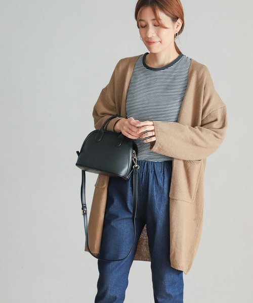 URBAN RESEARCH DOORS（アーバンリサーチドアーズ）の「コットンブレンドロングカーディガン（カーディガン/ボレロ・レディース・ブラウン系その他/ベージュ・MEDIUM）」の6枚目の写真