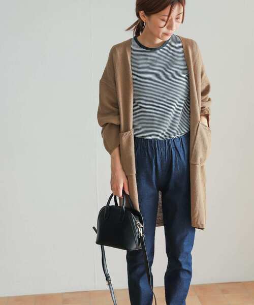 URBAN RESEARCH DOORS（アーバンリサーチドアーズ）の「コットンブレンドロングカーディガン（カーディガン/ボレロ・レディース・ブラウン系その他/ベージュ・MEDIUM）」の10枚目の写真