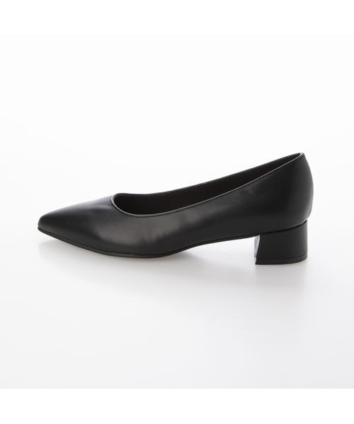 Fin(フィン)の「ポインテッドトゥチャンキーヒールパンプス【低反発スポンジ入り】(パンプス・レディース・ブラック系その他/ブラック/ベージュ/グレー・24cm/23cm/25cm/24.5cm/23.5cm/22.5cm)」の5枚目の写真