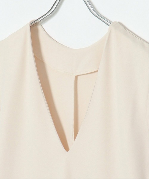 notch.（ノッチ）の「ポンチＶネックワンピース（ワンピース・レディース・ブラック/オフホワイト・TM/M）」の7枚目の写真